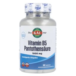 Kal Vitamine B5 Pantotheenzuur 1000MCG Tabletten