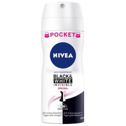 Nivea Black & White Invisible Original Deodorant Spray Pocket