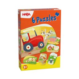 Boerderij Puzzel (2, 3 en 4 stukjes)