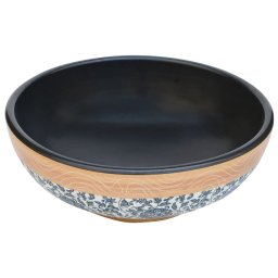 vidaXL Opzetwasbak rond Φ41x14 cm keramiek meerkleurig