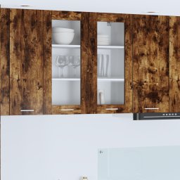 vidaXL Hangkast Gerookt eiken 80 x 31 x 80 cm Bewerkt hout