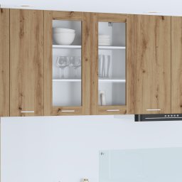 vidaXL Hangkast Artisan Eiken 80 x 31 x 80 cm Bewerkt hout