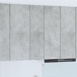 vidaXL Hangkast Beton Grijs 30 x 31 x 100 cm Bewerkt hout