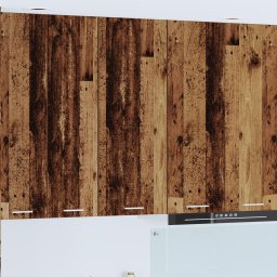 vidaXL Hangkast Oudhout 40 x 31 x 100 cm Bewerkt hout