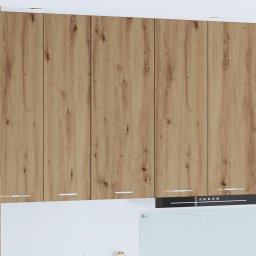 vidaXL Hangkast Artisan Eiken 40 x 31 x 100 cm Bewerkt hout