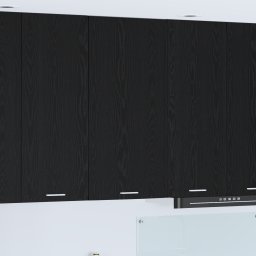 vidaXL Hangkast Zwarte Eik en Wit 50 x 31 x 100 cm Bewerkt hout