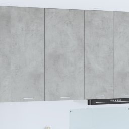 vidaXL Hangkast Beton Grijs en Wit 50 x 31 x 100 cm Bewerkt hout
