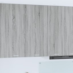 vidaXL Hangkast Grijs Sonoma en Wit 50 x 31 x 100 cm Bewerkt hout