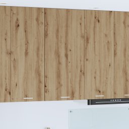 vidaXL Hangkast Ambachtelijke Eik en Wit 50 x 31 x 100 cm Bewerkt hout