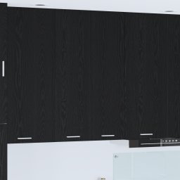 vidaXL Hangkast Zwart Eiken 60 x 31 x 100 cm Bewerkt hout