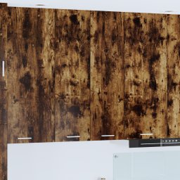 vidaXL Hangkast Gerookt eiken 60 x 31 x 100 cm Bewerkt hout