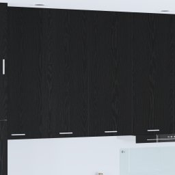 vidaXL Hangkast Zwart Eiken 80 x 31 x 100 cm Bewerkt hout