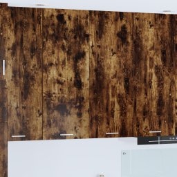 vidaXL Hangkast Gerookt eiken 80 x 31 x 100 cm Bewerkt hout