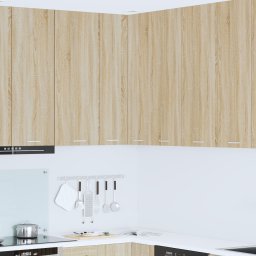 vidaXL Hangkast Sonoma Eik en Wit 57 x 57 x 100 cm Bewerkt hout