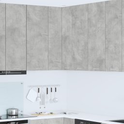 vidaXL Hangkast Beton Grijs en Wit 57 x 57 x 100 cm Bewerkt hout