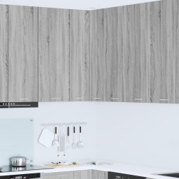 vidaXL Hangkast Grijs Sonoma en Wit 57 x 57 x 100 cm Bewerkt hout
