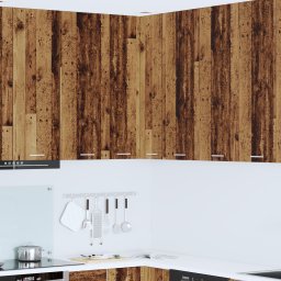 vidaXL Hangkast Oude Hout en Wit 57 x 57 x 100 cm Bewerkt hout