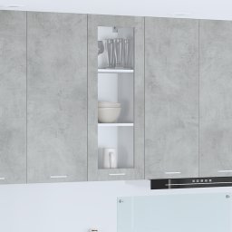 vidaXL Hangkast Beton Grijs 40 x 31 x 100 cm Bewerkt hout