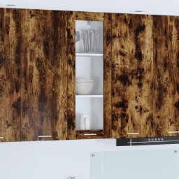 vidaXL Hangkast Gerookt eiken 40 x 31 x 100 cm Bewerkt hout