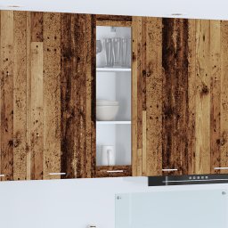 vidaXL Hangkast Oudhout 40 x 31 x 100 cm Bewerkt hout