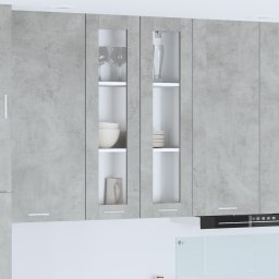 vidaXL Hangkast Beton Grijs 60 x 31 x 100 cm Bewerkt hout
