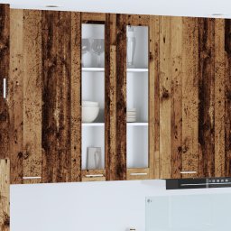 vidaXL Hangkast Oudhout 60 x 31 x 100 cm Bewerkt hout