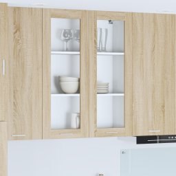 vidaXL Hangkast Sonoma Eiken 80 x 31 x 100 cm Bewerkt hout