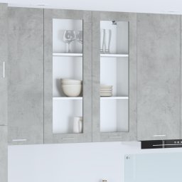 vidaXL Hangkast Beton Grijs 80 x 31 x 100 cm Bewerkt hout