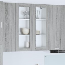 vidaXL Hangkast Grijs Sonoma 80 x 31 x 100 cm Bewerkt hout