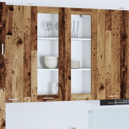 vidaXL Hangkast Oudhout 80 x 31 x 100 cm Bewerkt hout