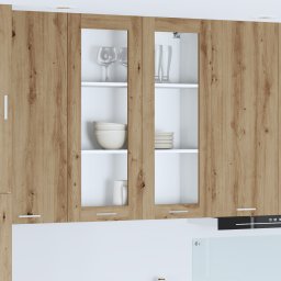vidaXL Hangkast Artisan Eiken 80 x 31 x 100 cm Bewerkt hout