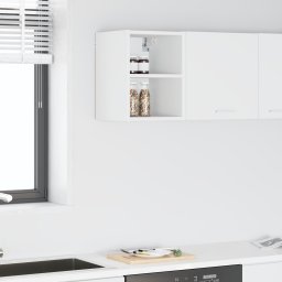 vidaXL Hangkast Wit 30 x 29,5 x 40 cm Bewerkt hout