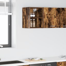 vidaXL Hangkast Gerookt eiken 30 x 29,5 x 40 cm Bewerkt hout