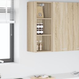 vidaXL Hangkast Sonoma Eiken 30 x 29,5 x 80 cm Bewerkt hout