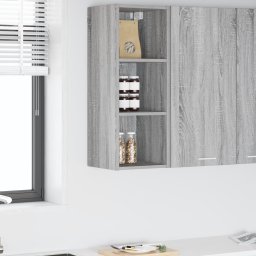vidaXL Hangkast Grijs Sonoma 30 x 29,5 x 80 cm Bewerkt hout
