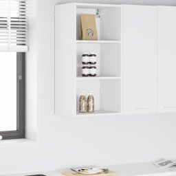 vidaXL Hangkast Wit 40 x 29,5 x 80 cm Bewerkt hout