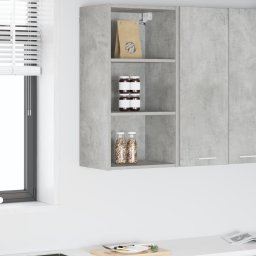 vidaXL Hangkast Beton Grijs 40 x 29,5 x 80 cm Bewerkt hout