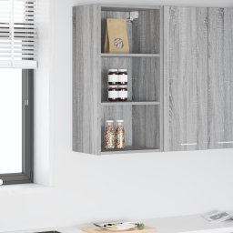 vidaXL Hangkast Grijs Sonoma 40 x 29,5 x 80 cm Bewerkt hout