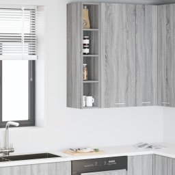 vidaXL Hangkast Grijs Sonoma 20 x 29,5 x 100 cm Bewerkt hout