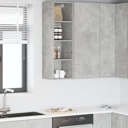 vidaXL Hangkast Beton Grijs 30 x 29,5 x 100 cm Bewerkt hout