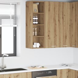 vidaXL Hangkast Artisan Eiken 30 x 29,5 x 100 cm Bewerkt hout