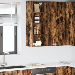 vidaXL Hangkast Gerookt eiken 40 x 29,5 x 100 cm Bewerkt hout