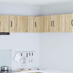 vidaXL Wandhoekkast LUCCA Sonoma Eiken 57 x 57 x 40 cm Bewerkt hout