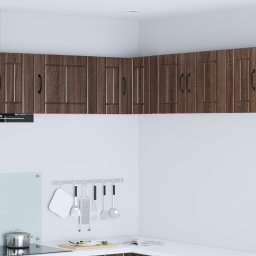 vidaXL Wandhoekkast LUCCA Bruin eiken 57 x 57 x 40 cm Bewerkt hout