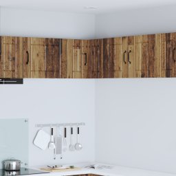 vidaXL Wandhoekkast LUCCA Oud hout 57 x 57 x 40 cm Bewerkt hout