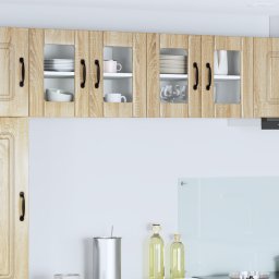 vidaXL Wandglas cabinet LUCCA Sonoma Eiken 60 x 31 x 40 cm