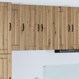 vidaXL Wandkast LUCCA 2 st Artisanaal eiken Bewerkt hout