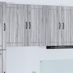 vidaXL Wandkast LUCCA Grijs sonoma 40 x 31 x 80 cm Bewerkt hout
