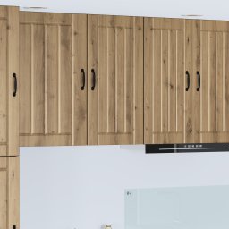 vidaXL Wandkast LUCCA Artisanaal eiken 40 x 31 x 80 cm Bewerkt hout