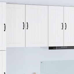 vidaXL Wandkast LUCCA Wit 50 x 31 x 80 cm Bewerkt hout